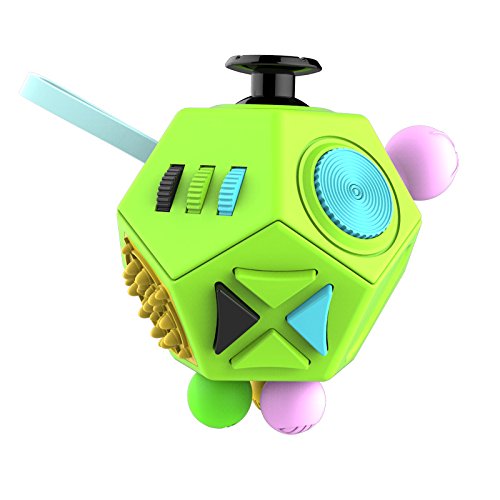 PATPAT 12 Sided Fidget Cube, Dodecagon Fidget Toys for Children and Adults, Fidget Toy Stress and Anxiety Relief Depression Anti for All Ages with ADHD ADD OCD Autism (Green) PATPAT 12 Sided Fidget Cube, Dodecagon Fidget Toys for Children and Adults, Fidget Toy Stress and Anxiety Relief Depression Anti for All Ages with ADHD ADD OCD Autism (Green)